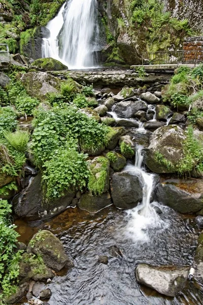 Bela Cachoeira Fundo Natureza — Fotografia de Stock