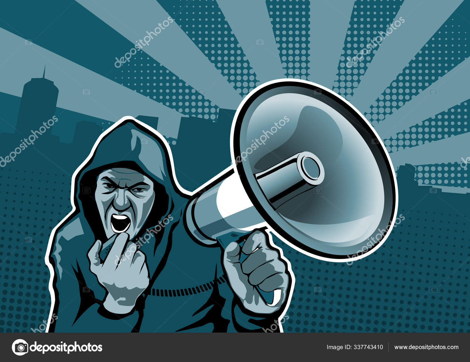 Megaphone Loudspeaker Shouting Speaker Stock Photo by ...