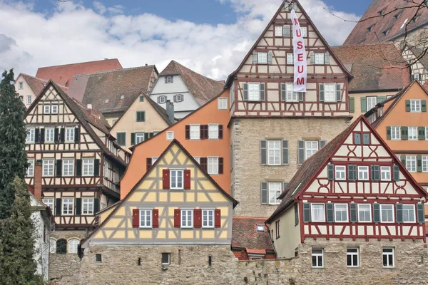 Medieval Half Timbered Houses Mediaeval Half Timber House — 스톡 사진