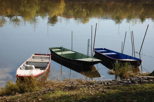 Boot Een Rivier — Stockfoto