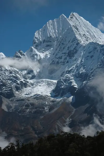 Vår Region Med Ama Dablam Himalaya Nepal — Stockfoto