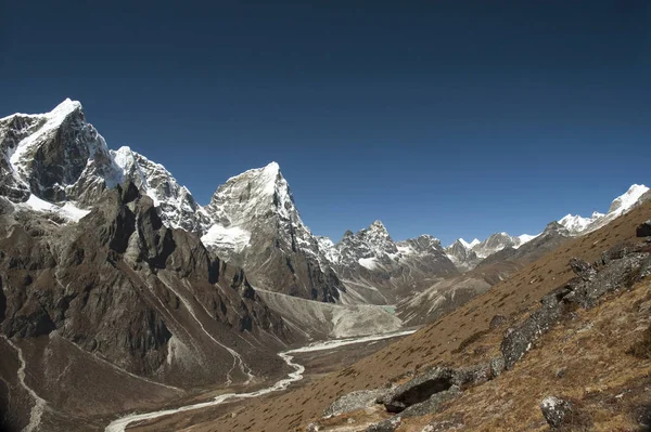 Tetto Del Mondo Solo Khumbu Himalaya Nepal Ama Dablam Sullo — Foto Stock