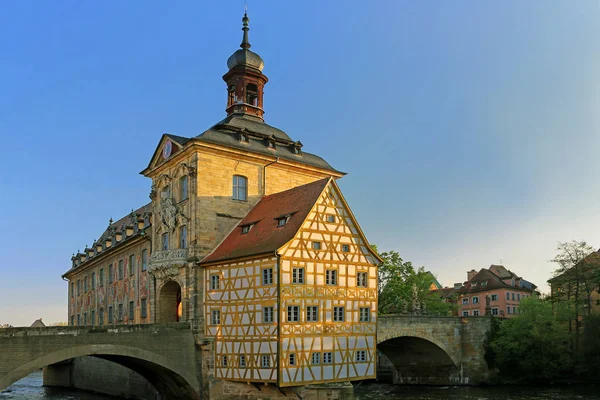 Historická Radnice Bambergu Rottmeisterhaus — Stock fotografie