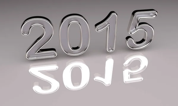 Número Ano 2015 Gráfico — Fotografia de Stock