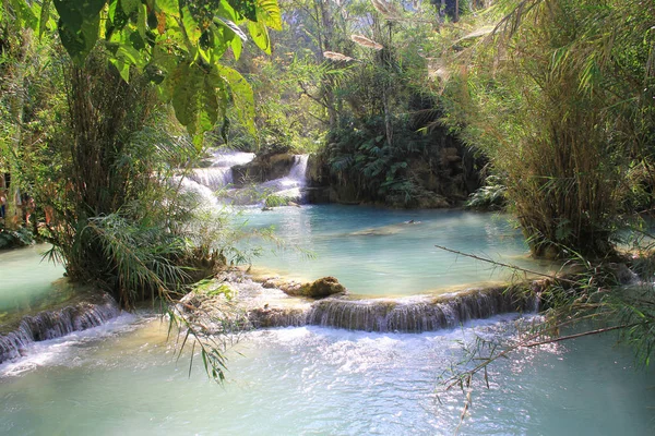 Wasserfälle Bei Luang Prabang — Stockfoto