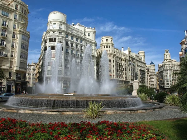 Valencia Spanje Oude Architectuur Het Beroemde Stadhuis — Stockfoto