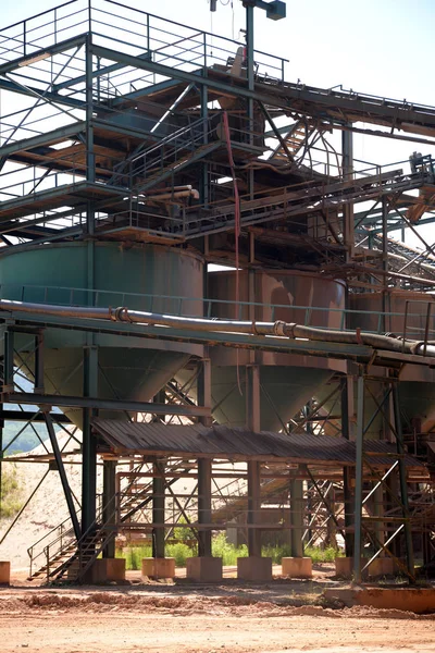 Çakıl Çakıl Kum Taşıma Hammadde Hammadde Fabrika Madencilik Madencilik Kum — Stok fotoğraf