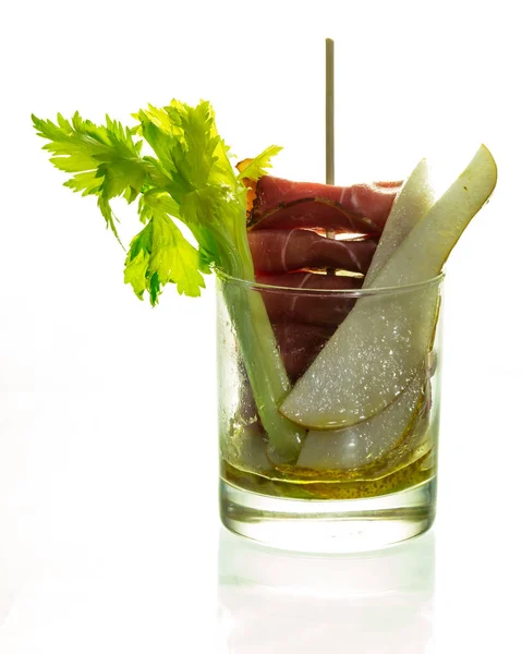 Smoked Ham Celery Pear — Stock Photo, Image