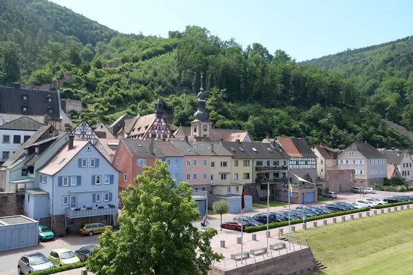 Casco Antiguo Iglesia Ayuntamiento Freudenberg Principal Franken Bavaria Casa Edificio —  Fotos de Stock