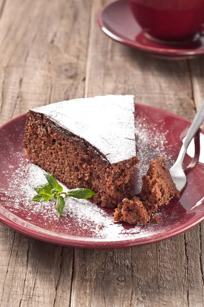 Кусочек Шоколадного Торта — стоковое фото
