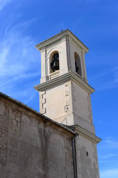 Σπίτια Προσόψεις Εκκλησία Ibi Costa Blanca Ισπανία — Φωτογραφία Αρχείου