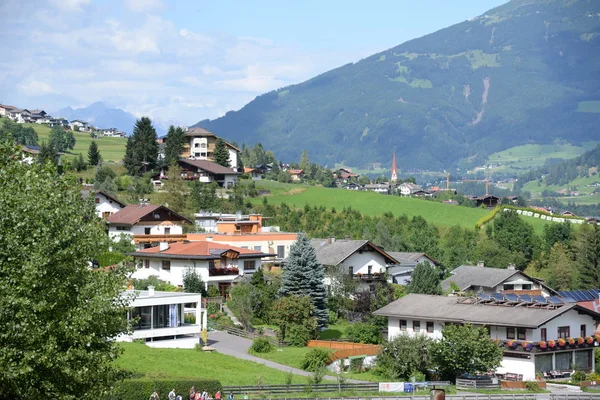 Fulpmes Stubai Stubai Tirol Oostenrijk Alpen Dorp Bergdorp Berg Bergen — Stockfoto