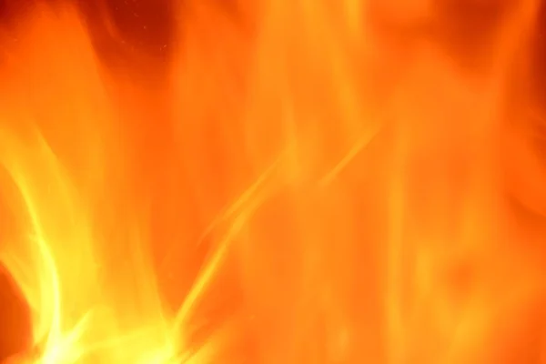 Brinnande Eld Flammande Orange Röd Eld — Stockfoto