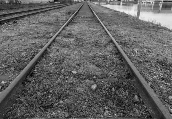 Железнодорожным Путям Карусели — стоковое фото