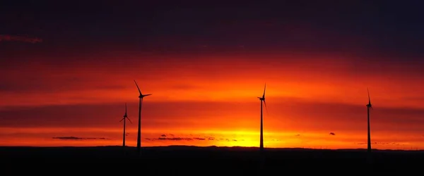 Производство Энергии Ветряная Турбина Энергия Ветра — стоковое фото