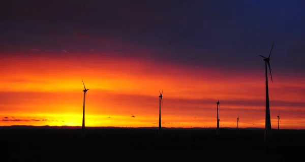 可再生能源风能 风能发动机 — 图库照片