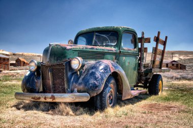 old rusty truck in bodie,usa clipart