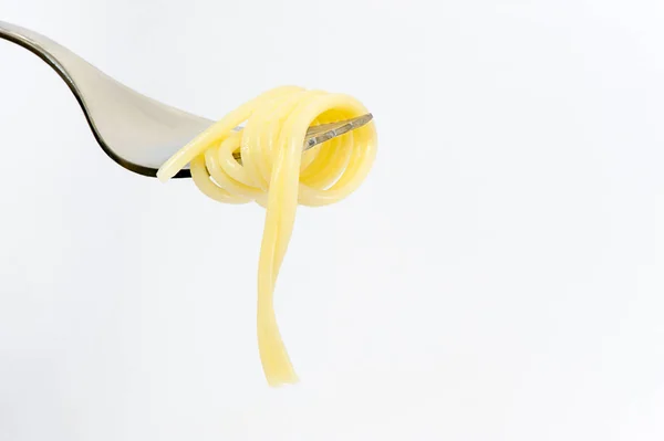 Spaghetti Noodle Spoon Fork — Stock Photo, Image