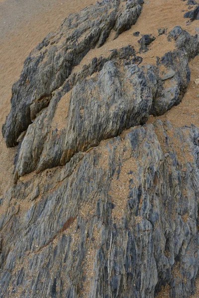 Britanya Kıyısındaki Kayalık Kayalar — Stok fotoğraf