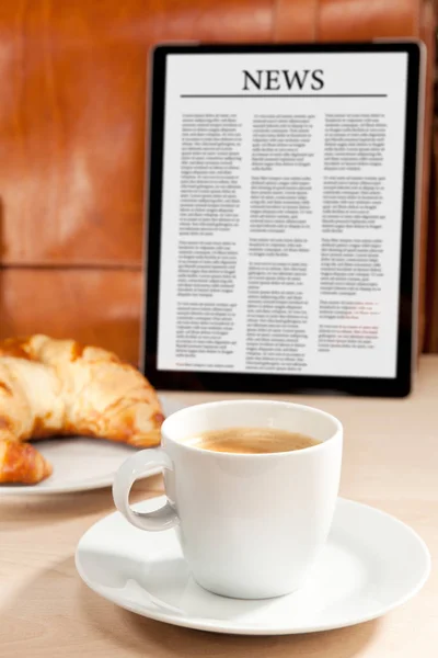 Caffeina Messaggi Colazione — Foto Stock