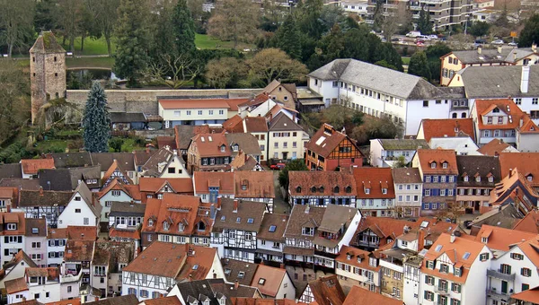 Gerberbachviertel Mavi Şapka Weinheim Daki Schlosspark — Stok fotoğraf