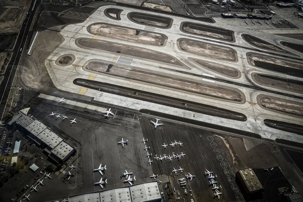 Аеропорт Злітно Посадкова Смуга Зверху Las Vegetas Usa — стокове фото
