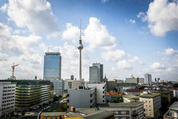 Alexanderplatz Berlin Mit Wolkenhimmel — Stockfoto
