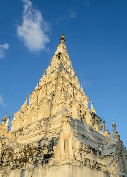 Wat Chedi Liam Wat Kham Antiga Cidade Tailandesa Wiang Kum — Fotografia de Stock