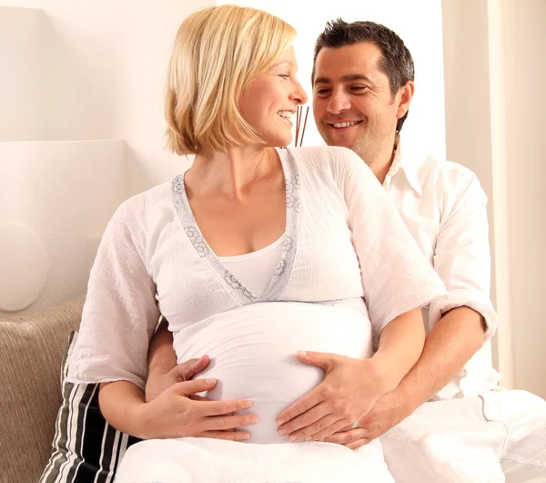 Zwangere Vrouw Neergeschoten Moederschap Concept — Stockfoto