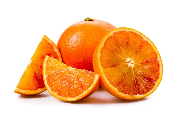 Bloed Sinaasappel Vers Gesneden — Stockfoto