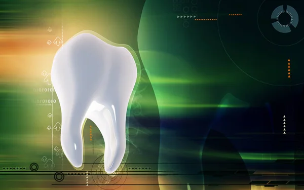 Ilustración Digital Los Dientes Color Fondo — Foto de Stock