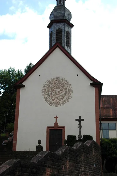 Katolska Kyrkan Dallau Elztal — Stockfoto