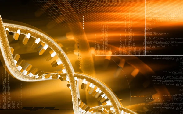 Dijital Illüstrasyon Renk Arka Plan Yapısında Dna — Stok fotoğraf