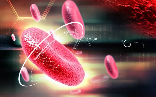 Цифровая Иллюстрация Цветного Фона Клеток Крови — стоковое фото