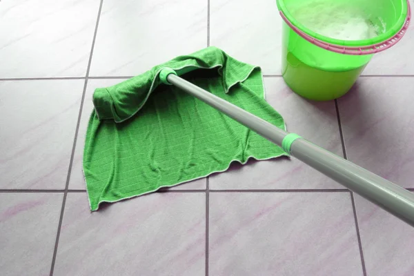 Housecleaning Mop Bucket — Stock Photo, Image