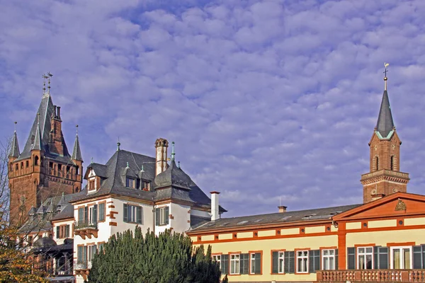 Neues Rathaus Weinheim Tower Church Lawrence Castle Park — Stock Photo, Image