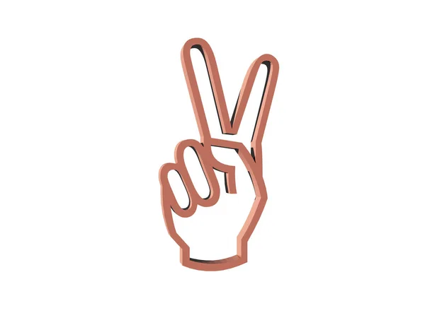 Closeup Hand Sign Gesture — Stock Photo, Image