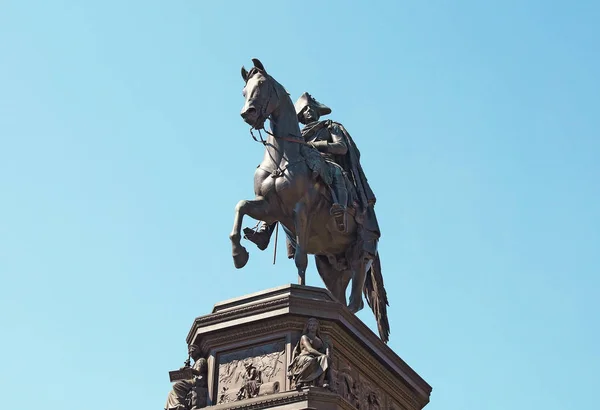 Estátua Equestre Frederick Grande Berlin Alemanha Estátua Equestre Frederick Grande — Fotografia de Stock