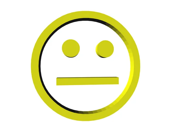 Emotionen Smileys Isoliert — Stockfoto