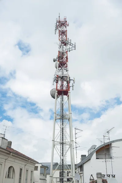 Pylon Antennas Repeaters Radio Signal — Stock Photo, Image