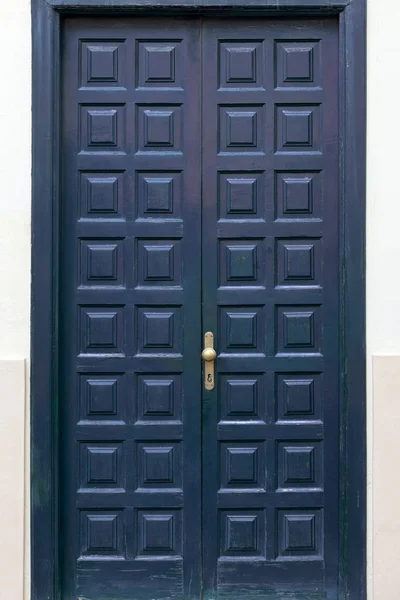 Vecchia Porta Storica Legno Puerto Cruz Tenerife Isole Canarie Spagna — Foto Stock