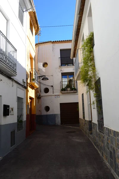 Huizen Gevels Callosa Sarria Spanje — Stockfoto
