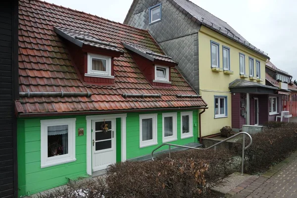 Huizen Andreasberg Harz — Stockfoto