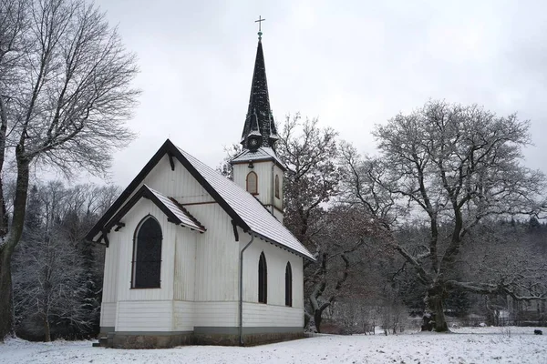 Mały Drewniany Kościół Elend Harz — Zdjęcie stockowe