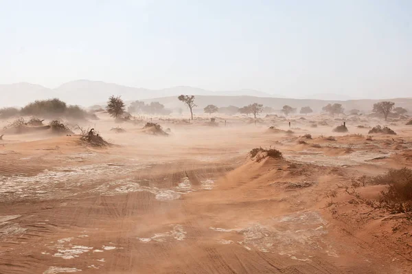 Sossusvlei Znajduje Się Południowej Części Pustyni Namib — Zdjęcie stockowe