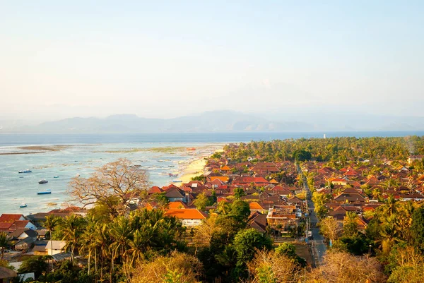Panoramiczny Widok Wyspę Nusa Lembongan Indonezja — Zdjęcie stockowe