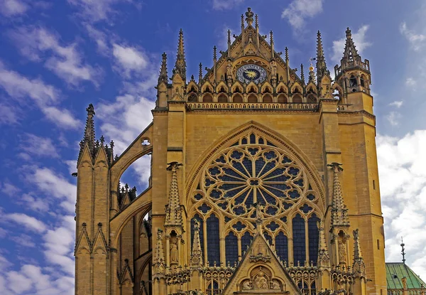 Detalhe Catedral Santo Etienne Metz — Fotografia de Stock