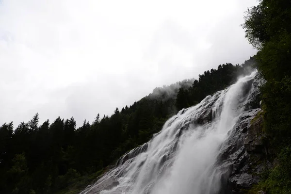 Grawa Wodospad Grawa Grawawasserfall Wodospad Kaskada Stubaital Stubai Tyrol Austria — Zdjęcie stockowe