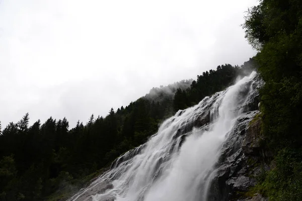 Grawa Cachoeira Grawa Grawawasserfall Cachoeira Cascata Stubaital Stubai Tirol Áustria — Fotografia de Stock