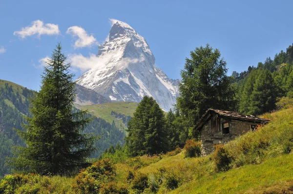 Matterhorn Zermatt Magnifique Montagne Paysage Montagne Pittoresque — Photo